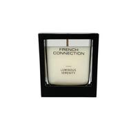 French Connection Candle Luminous Serenity – Black Wooden Surround, Luxury Gift, Medium