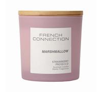 French Connection Marshmallow Strawberry Prosecco Candle Long-Lasting Luxury Gift in Light Pink | Size: Large French Connection Light Pink Large