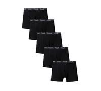 French Connection Men's 5 Pack FCUK Cotton Stretch Boxers in Black | Size: 2XL French Connection Black 2XL