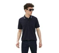 French Connection Mens Cotton Polo Top-Dark Blue-Large