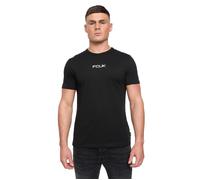 French Connection Mens FCUK Chest Build T-Shirt Black M