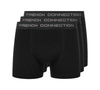 (S, Black) French Connection Mens FCUK1 Boxer Shorts (Pack of 3)