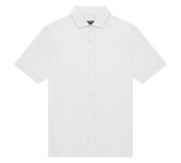 French Connection Mens Pique Oxford Shirt Short Sleeve Button Down Top