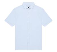 French Connection Mens Pique Oxford Shirt Short Sleeve Button Down Top