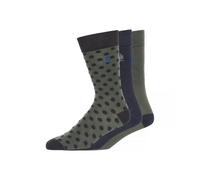 French Connection Mens Socks (Pack of 3) / 7 UK-11 UK Marine/Dark Green BG1293