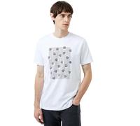 French Connection Mini Dice Organic Graphic T Shirt-White-Large