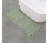 French Connection Nellore Fringe 24 x 64 in. Bath Rug Sage Green
