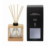 French Connection Orange & Ginger Reed Diffuser 100ML Natural Wooden Surround French Connection Natural 100ml