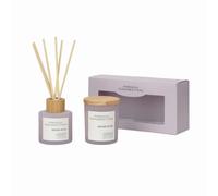 Orchid Petal 130G Candle and 100ML Reed Diffuser Gift Set Pastel Range French Connection Lavender 2 Pack