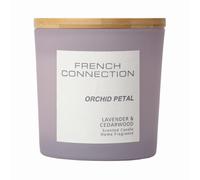 French Connection Orchid Petal Lavender Cedarwood Candle Long-Lasting Luxury Gift in Lilac | Size: Large French Connection Lilac Large