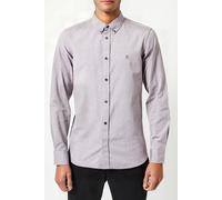 French Connection Oxford Logo Long Sleeve Shirt Bordeaux/dark Navy size S | Casual Shirts Outlet | Men | Blue S
