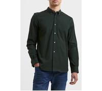 French Connection Oxford Long Sleeve Shirt Dark Green Solid size XS | Casual Shirts Outlet | Men | Green XS