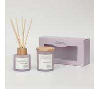 Orchid Petal 130G Candle and 100ML Reed Diffuser Gift Set Pastel Range French Connection Lavender 2 Pack