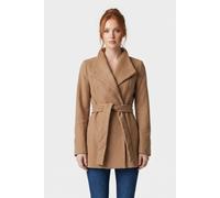 French Connection Platform Felt Crossover Coat Camel size 14 | Cropped Jackets Outlet | Women | Brown 14