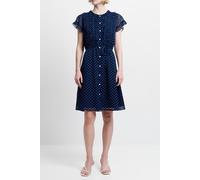 French Connection Polka Ruffle Dress K Navy/summer White size 8 | Shirt Dresses Outlet | Women | Blue 8
