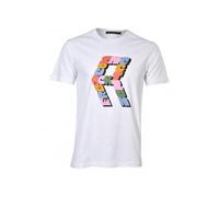 French Connection Pop Letter Logo T-Shirt, White - Small