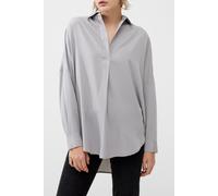 French Connection Rhodes Recycled Crepe Popover Alloy size M | Blouses Outlet | Women M