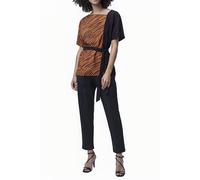 French Connection Rosalind Asymmetric Neck Top Decadence/canyon Mlt size 6 | Blouses Outlet | Women 6