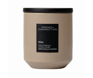 French Connection Scented Candle Jar - Warm Vanilla & Cashmere
