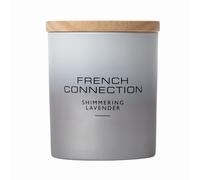 French Connection Shimmering Lavender Candle Long-Lasting Luxury Scented Gift in Silver | Size: Medium French Connection Silver Medium