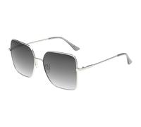 French Connection Silver Square Full Frame Sunglasses 100% UV Protection (UV400) Grey Gradient Faded Lenses Ladies Large FC 7630 C3 S