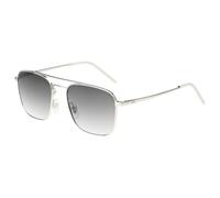 French Connection Silver Square Full Frame Sunglasses 100% UV Protection (UV400) Grey Gradient Faded Lenses Mens Large FC 7640 C3 55 S
