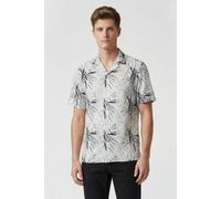 French Connection Splat Viscose Revere Short Sleeve White size M | Casual Shirts Outlet | Men | White M