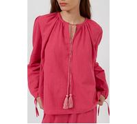 French Connection Spring Linen Mix Pop Ovr Blous Red size 8 | Blouses Outlet | Women | White 8