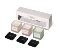 French Connection Square Glass Candle Trio Gift Set Vanilla, Raspberry Tea & Vetiver Oud French Connection Multicolor