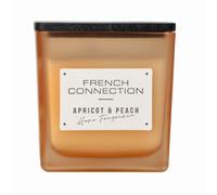 French Connection Square Range - Apricot & Peach Candle 200g (1-Wick) - FCC003OS in Orange French Connection Orange