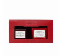 French Connection Square Range Scented Candle & Reed Diffuser Gift Set | 220g Shea Butter Wax Candle & 100ml Diffuser | Glass Jar Design | 37-Hour Burn Time | Gift Box (Ruby Cherry & Merlot)