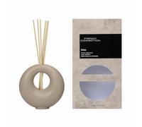 French Connection Stone Collection Scented Reed Diffuser Luxury Home Fragrance 130ML Aromatherapy Scented Oil Reed Diffuser Set for Home (Relax (Warm Vanilla & Cashmere))