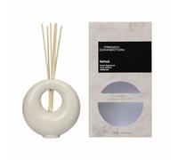 French Connection Stone Collection Scented Reed Diffuser Luxury Home Fragrance 130ML Aromatherapy Scented Oil Reed Diffuser Set for Home (Refresh (Black Current, Pear))