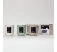 French Connection Stone Range Scented Jar Aromatherapy Candle | Premium Shea Butter Wax | Gifts for Women | (Set - 140G X 3, Warm Vanilla & Cashmere, Wildberry & Patchouli, Iris & Orange Blossom)