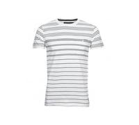 French Connection Striped Crew-Neck Pocket T-Shirt, White/navy - Small