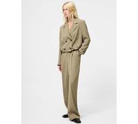 French Connection Tailored Double Breasted Cropped Jacket Khaki