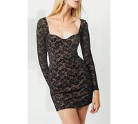French Connection Thora Lula Ponte Lace Dress Black-almond Nude size S | Mini Dresses Outlet | Women | Black S