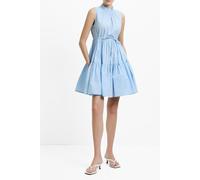 French Connection Tiered Poplin Dress S Sky Blue size M | Mini Dresses Outlet | Women | Blue M