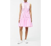 French Connection Tiered Poplin Mini Dress Strawberry Shake size M | Mini Dresses Outlet | Women M