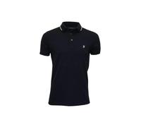 French Connection Tipped Pique Polo Shirt, Navy - Small