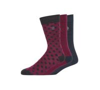 French Connection Unisex Adult Dotted Socks (Pack of 3)7 UK-11 UK Marine/Chateau