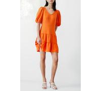 French Connection Vee Tiered Crinkle Dress Knee Mandarin size 8 | Mini Dresses Outlet | Women 8