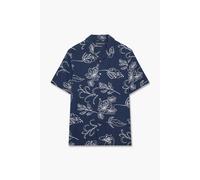 French Connection Viscose Floral Revere Ss Marine size M | Casual Shirts Outlet | Men M