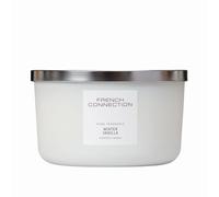French Connection White Collection Scented Jar Candle | Premium Shea Butter Wax | Long Burning Candles Gifts Box for Her | (Large - 436G, Winter Vanilla)