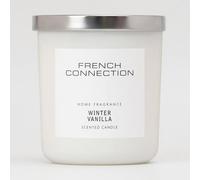 French Connection White Collection Scented Jar Candle | Premium Shea Butter Wax | Long Burning Candles Gifts Box for Her | (Medium - 270G, Winter Vanilla)
