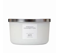 French Connection White Collection Scented Jar Candle | Premium Shea Butter Wax | Long Burning Candles Gifts Box for Her | (Large - 436G, Winter Vanilla)