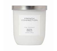 French Connection White Collection Scented Jar Candle | Premium Shea Butter Wax | Long Burning Candles Gifts Box for Her | (Small - 163G, Winter Vanilla)