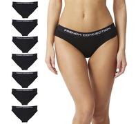 French Connection Women’s Multipack Briefs - 7 Pack - Black - Extra Small