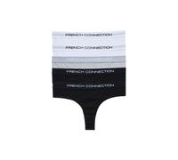 French Connection Cotton Thongs For Women - Pack of 5 Ladies Thongs - Soft, Stretchable, and Comfortable Knickers (X-Small)
