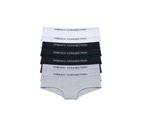 French Connection Women's 7 Pack Cotton Hipster Full Briefs | Size: Small French Connection Multicolor S